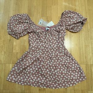 Floral Puff Sleeve Dress